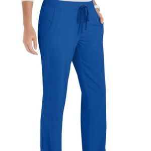 Healing Hands, Small Tall, royal blue scrub pant.